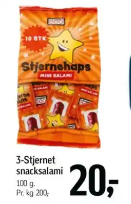 Føtex 3-Stjernet snacksalami tilbud