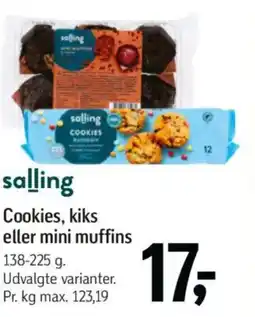 Føtex Salling Cookies, kiks eller mini muffins tilbud