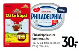 Føtex PHILADELPHIA eller børnesnacks tilbud