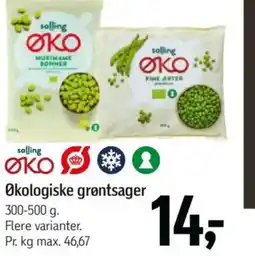 Føtex Salling Økologiske grøntsager tilbud