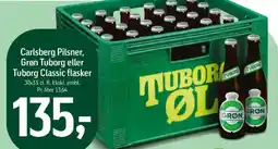 Føtex Carlsberg Pilsner, Grøn Tuborg eller Tuborg Classic flasker tilbud
