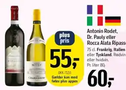 Føtex Antonin Rodet, Dr. Pauly eller Rocca Alata Ripasso tilbud