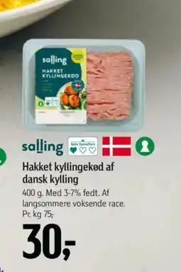 Føtex Salling Hakket kyllingekød af dansk kylling tilbud