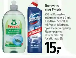 Føtex Domestos eller Frosch tilbud