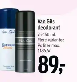 Føtex Van Gils deodorant tilbud