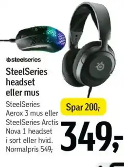 Føtex SteelSeries headset eller mus tilbud