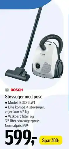 Føtex BOSCH Støvsuger med pose tilbud