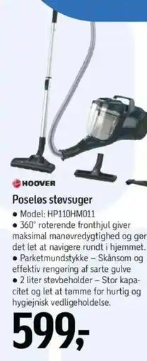 Føtex HOOVER Poseløs støvsuger tilbud