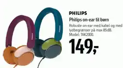 Føtex PHILIPS on-ear til børn tilbud