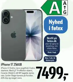 Føtex iPhone 17 256GB tilbud