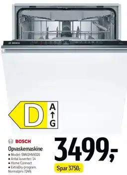 Føtex BOSCH Opvaskemaskine tilbud