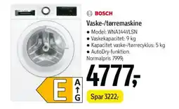 Føtex BOSCH Vaske-/tørremaskine tilbud