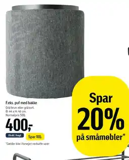Føtex F.eks. puf med bakke tilbud