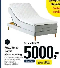 Føtex F.eks. Huma Nordic elevationsseng tilbud