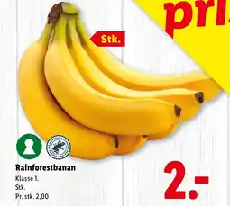 Lidl Rainforestbanan tilbud