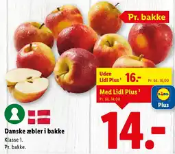 Lidl Danske æbler i bakke tilbud