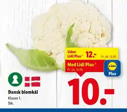 Lidl Dansk blomkål tilbud