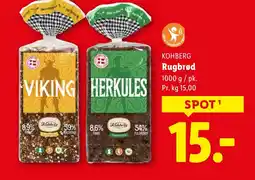 Lidl KOHBERG Rugbrød tilbud