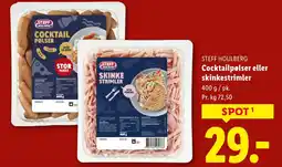 Lidl STEFF HOULBERG Cocktailpølser eller skinkestrimler tilbud