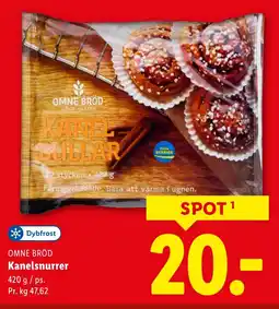 Lidl OMNE BRÖD Kanelsnurrer tilbud