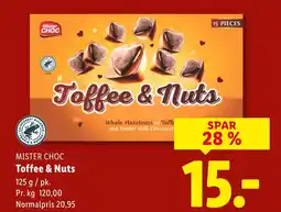 Lidl MISTER CHOC Toffee & Nuts tilbud