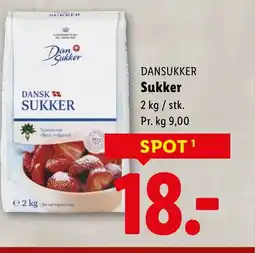 Lidl DANSUKKER Sukker tilbud