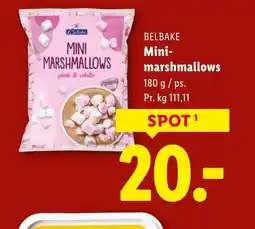 Lidl BELBAKE Mini- marshmallows tilbud