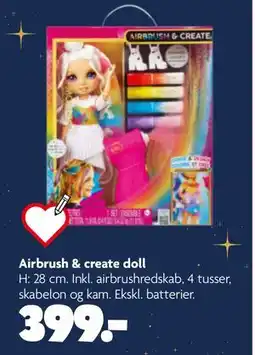 Fætter BR Airbrush & create doll, DKK 399 tilbud