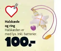 Fætter BR Halskæde og ring, DKK 100 tilbud