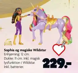 Fætter BR Sophia og magiske Wildstar, DKK 229 tilbud