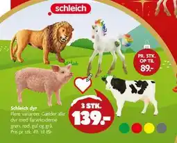 Fætter BR Schleich dyr, DKK 139 tilbud
