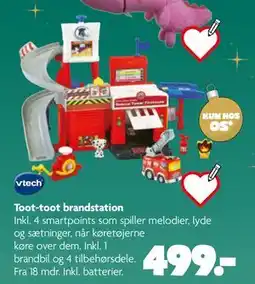 Fætter BR Toot-toot brandstation, DKK 499 tilbud