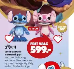 Fætter BR Stitch ultimativ elektronisk plys, DKK 599 tilbud