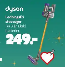 Fætter BR Ledningsfri støvsuger, DKK 249 tilbud