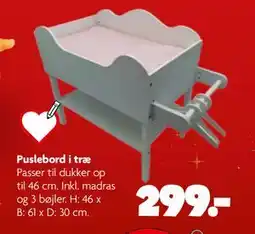 Fætter BR Puslebord i træ, DKK 299 tilbud