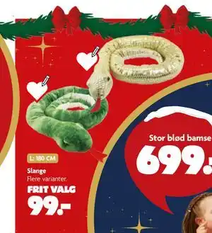 Fætter BR Slange, DKK 99 tilbud