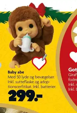 Fætter BR Baby abe, DKK 299 tilbud