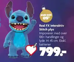 Fætter BR Real FX interaktiv Stitch plys, DKK 799 tilbud