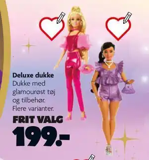 Deluxe dukke, DKK 199