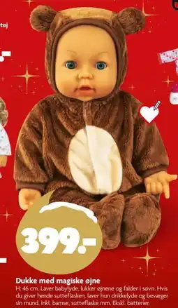 Fætter BR Dukke med magiske øjne, DKK 399 tilbud