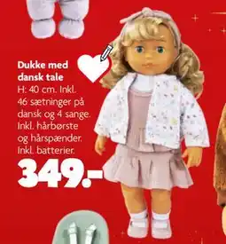 Fætter BR Dukke med dansk tale, DKK 349 tilbud