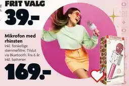 Fætter BR Mikrofon med rhinsten, DKK 169 tilbud