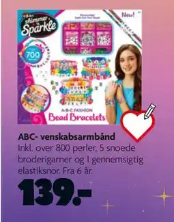 Fætter BR ABC- venskabsarmbånd, DKK 139 tilbud