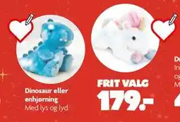 Fætter BR Dinosaur eller enhjørning, DKK 179 tilbud