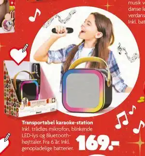 Fætter BR Transportabel karaoke-station, DKK 169 tilbud