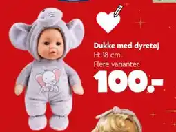 Fætter BR Dukke med dyretøj, DKK 100 tilbud