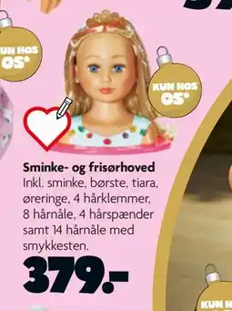 Fætter BR Sminke- og frisørhoved, DKK 379 tilbud