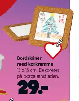 Fætter BR Bordskåner med korkramme, DKK 29 tilbud