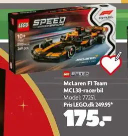 Fætter BR McLaren F1 Team MCL38-racerbil, DKK 175 tilbud
