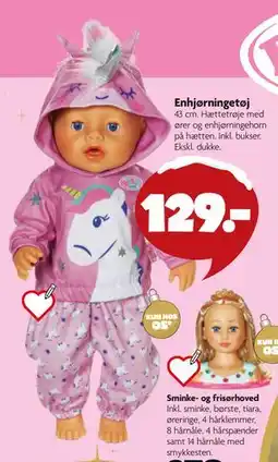 Fætter BR Enhjørningetøj, DKK 129 tilbud